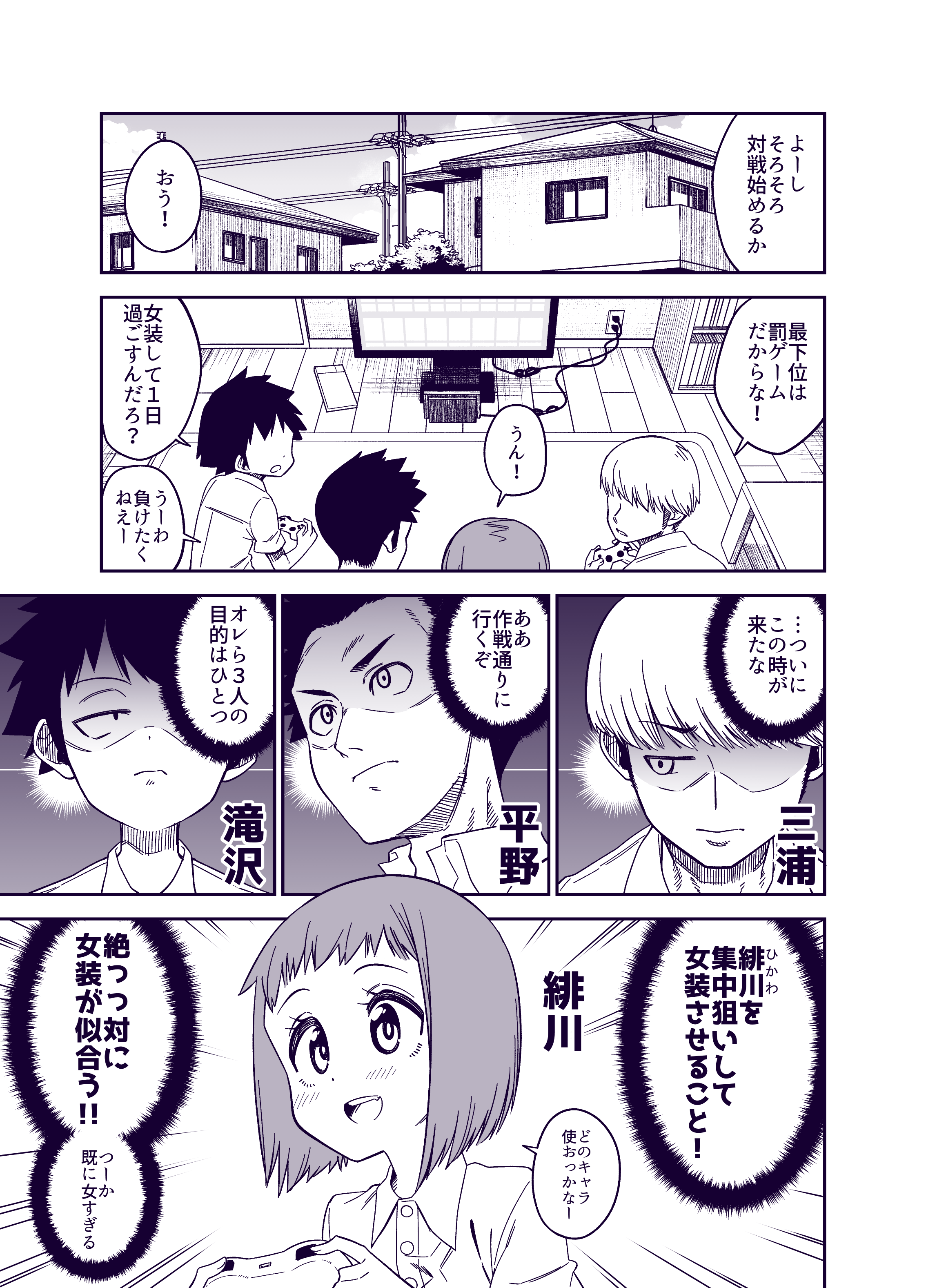 The Story About A Boy Forced to Cross-dress for A Punishment Game manga